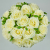 White roses bouquet Flower delivery service in Vilnius Beatričės Gėlių Namai