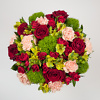 Bouquet Red & Green, flower delivery in Vilnius Lithuania