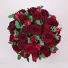 Raudonų rožių puokštė, gėlių pristatymas į namus Vilniuje Beatričės Gėlių Namai
