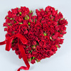 Heart from roses