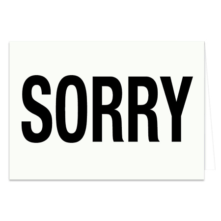 Atvirukas SORRY
