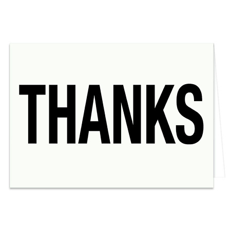 Открытка Thanks