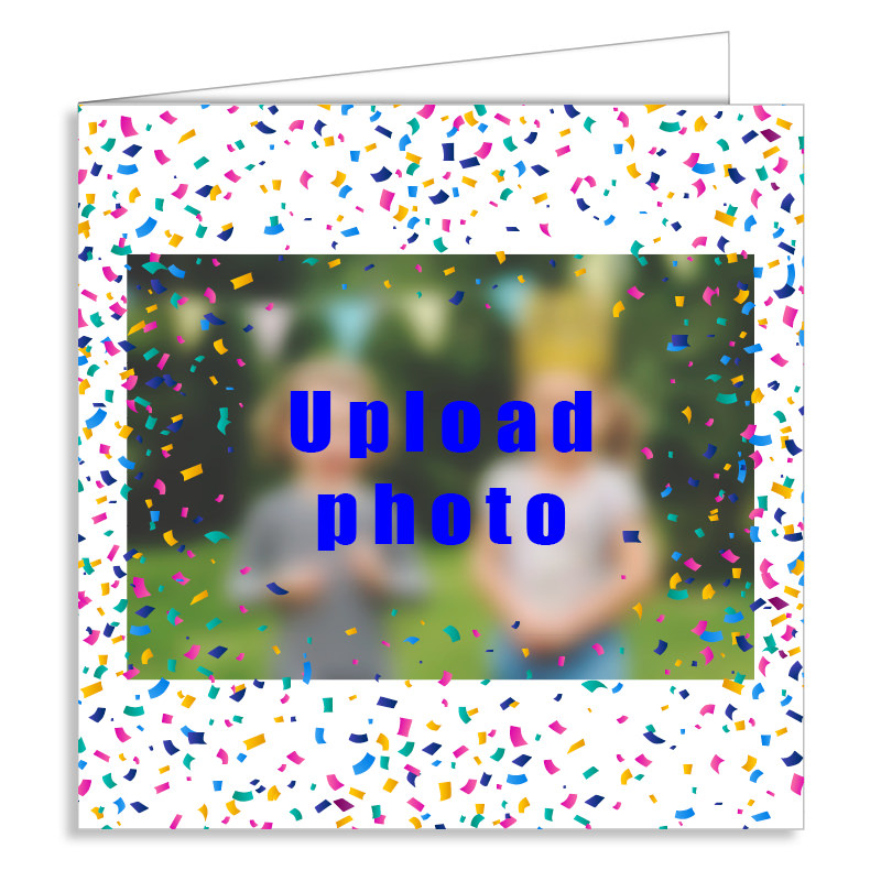 Confetti Personalised Greeting Card Personalised Greeting Card
