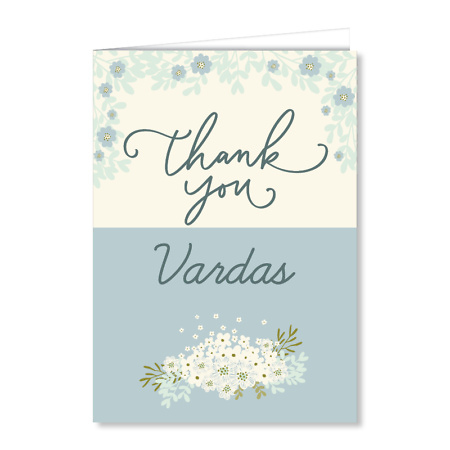Personalizuojamas padėkos atvirukas Thank you