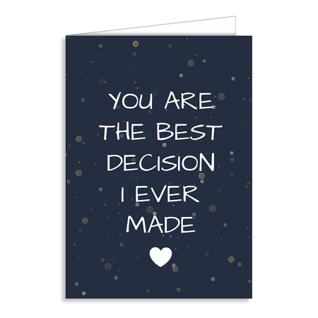 Atvirukas The Best Decision