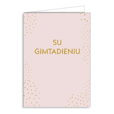Sveikinimo atvirukas Su Gimtadieniu