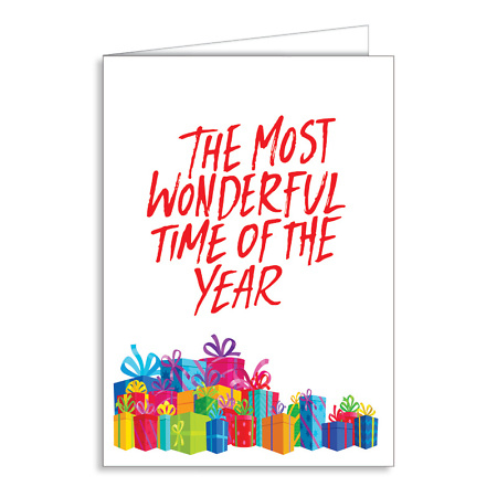 Greetings Card The Most Wonderful Time Of The Year