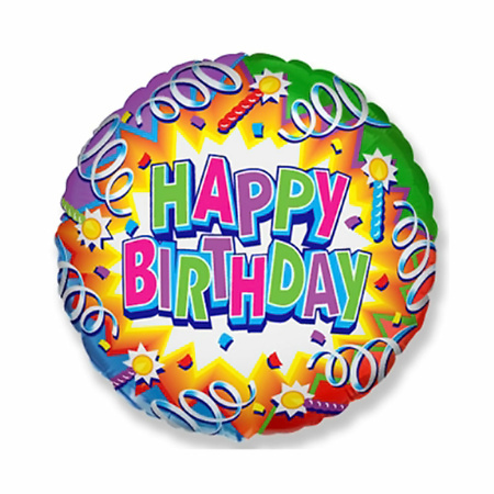 Happy Birthday Foil Helium Balloon