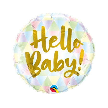 Фольгированный шар "Hello Baby!" (46 см)
