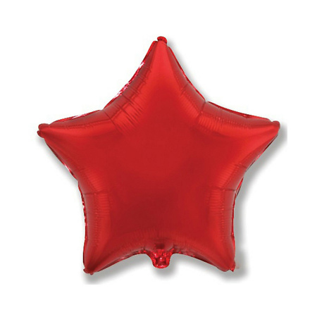 Воздушный фольгированный шар "Red Star" (46 см)