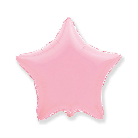 Pink Star Foil Helium Balloon
