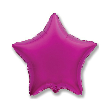 Purple Star Foil Helium Balloon