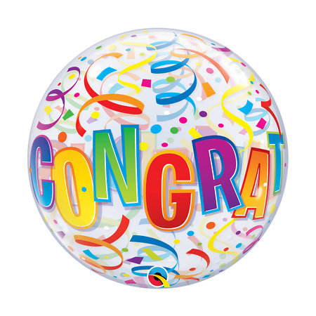 Воздушный шар Bubble "Congratulations"