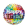 Folinis balionas "Birthday Rainbow Confetti"