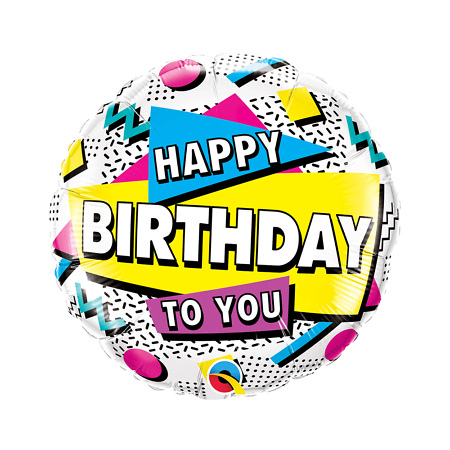Folinis balionas "Happy Birthday To You"