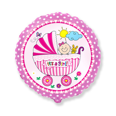 Its’a Girl Foil Helium Balloon