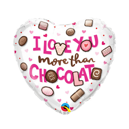 Воздушный шар "I Love You More Than Chocolate"