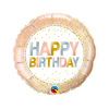Helio balionas "Birthday Metallic Dots"