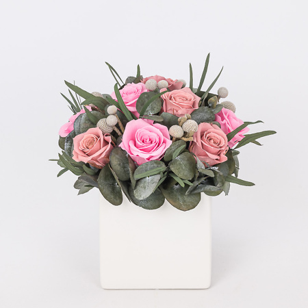 Preserved rose arrangement Amaretto II