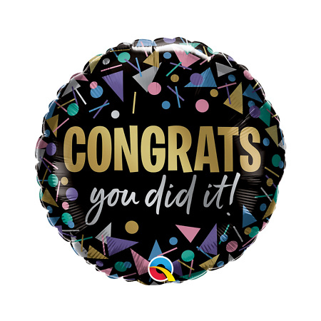 Helio balionas "Congrats You Did It"