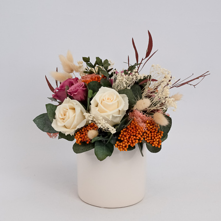 Preserved rose arrangement October