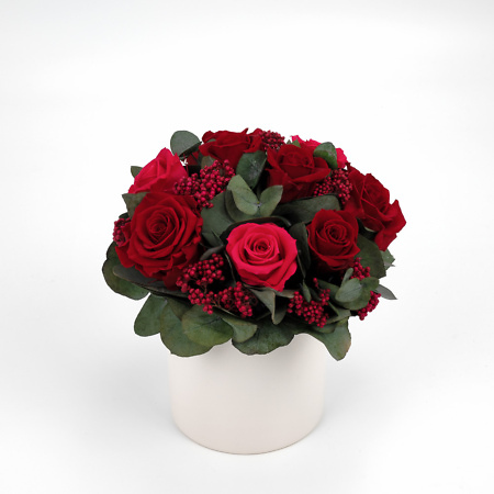 Preserved rose arrangement Vintage Red II