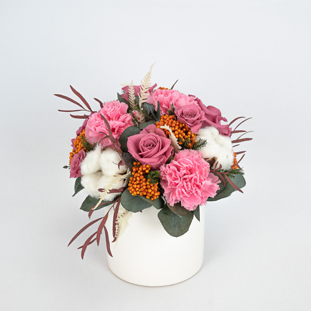 Preserved rose arrangement October 2